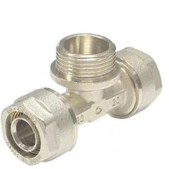 PEX šróbovací T-kus na závit 26x1"x26 vonkajší