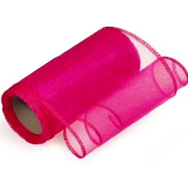 Organza coral 12 cm / 8 m Organza coral 12 cm / 8 m