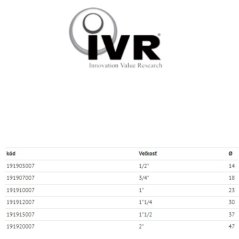 IVR guľový ventil 6/4" MF páka PN25