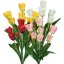 Umelá kytica tulipány žlté 45 cm