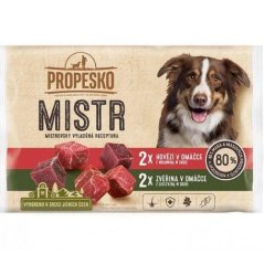 PROPESKO MISTR Hovädzie a zverina v omáčke 4 x 85 g