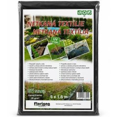 Netkaná textília 5 x 1,6 m čierna 50g/m2 mulčovacia