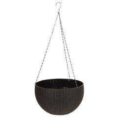 Kvetináč visiaci hnedý 26 cm