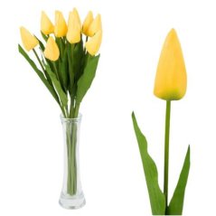 Umelý tulipán žltý 55 cm