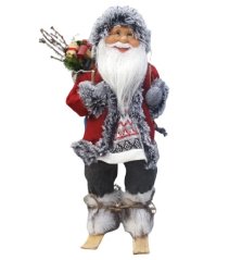 Santa s batohom na lyžiach 45 cm