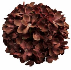 Umelá hortenzia hnedá 20 cm