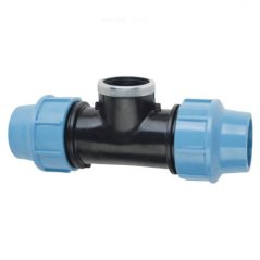 PE T-kus s vnútorným závitom 20 mm x 1/2 "x 20 mm