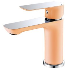 Stojanková umývadlová batéria RIO 4141O oranžová/chróm