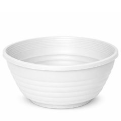 Plastový kvetináč misa biela 26 cm