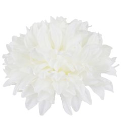 Umelá chryzantéma  hlava priemer 13 cm biela