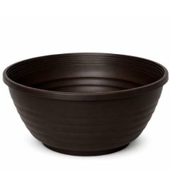 Plastový kvetináč misa hnedá 26 cm