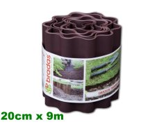 Okraj trávnika hnedý 20 cm x 9 m