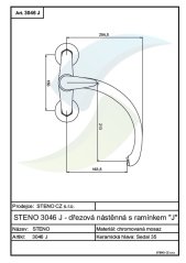 Drezová nástenná batéria s ramienkom " J " rozteč 150 mm ST3046J