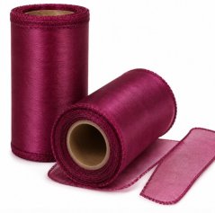 Organza dark plum 12 cm / 8 m