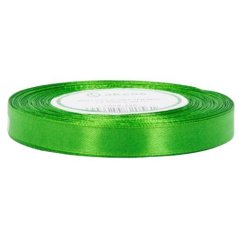 Stuha saténová zelená 1,2 cm / 1 m