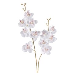 Umelá orchidea biela 50 cm