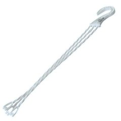Plastový záves na kvetináč biely 50 cm