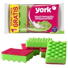 Špongia na riad York 4+1 ks