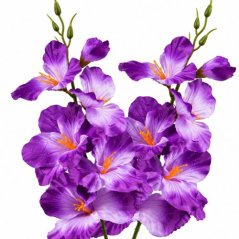 Umelá gladióla saténová violet 54 cm