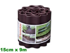 Okraj trávnika hnedý 15 cm x 9 m