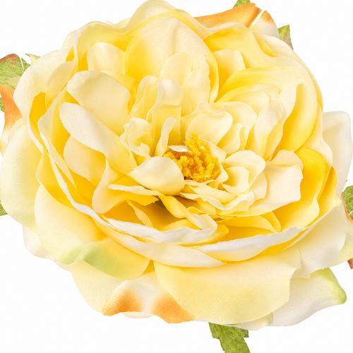 Umelá pivónia žltá 13 cm