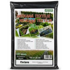 Netkaná textília 10 x 1,6 m čierna 50g/m2 mulčovacia