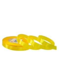 Stuha saténová žltá 1,2 cm/32 m - R161-03