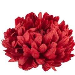 Umelá chryzantéma červená 16 cm