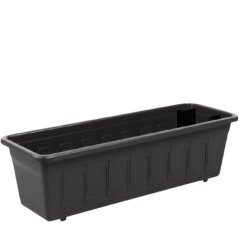 Truhlík samozavlažovací Garden Flor antracitový 50 cm