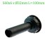 Adaptér na IBC nádrž, závit S60x6 s hrdlom S60x6 x priemer 32 mm L=100 mm ECONOM