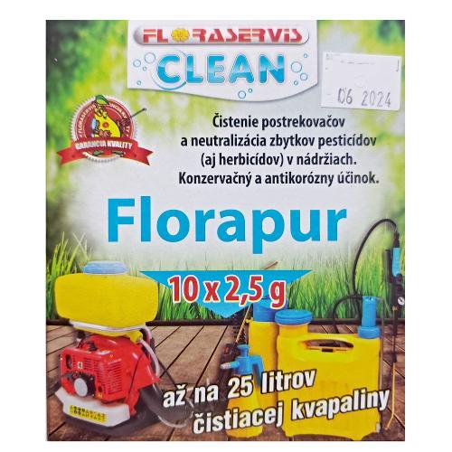 Florapur 10 x 2,5 g na čistenie postrekovačov Florapur 10 x 2,5 g na čistenie postrekovačov