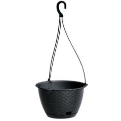Kvetináč závesný 24,3 cm, antracit DRLW240