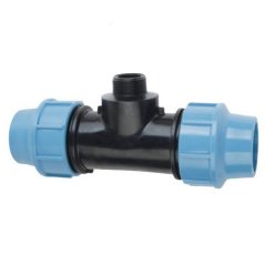 PE T-kus s vonkajším závitom 32mm x 1" x 32mm