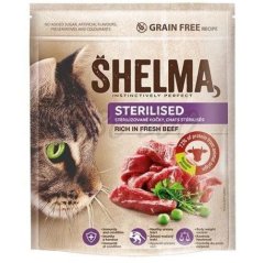 SHELMA Sterilised s čerstvým hovädzím mäsom 1,4 kg