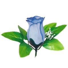 Umelá ruža puk - modrá