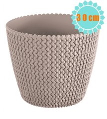 SPLOFY kvetináč 29,5 cm mocca DSP300