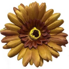 Umelá gerbera hnedá 10 cm