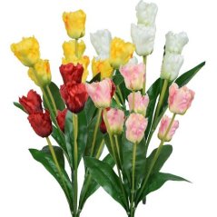 Umelá kytica tulipány červené 45 cm