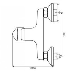 Sprchová batéria s príslušenstvom rozteč 150 mm / ST 3045