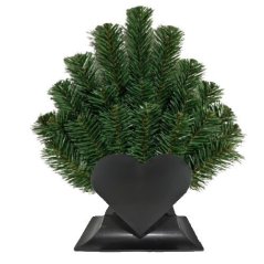 Čečinový základ - antracitové srdce 37 cm