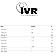 IVR guľový ventil 1/2" FF páka PN40