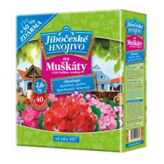 Jihočeské hnojivo na muškáty a balkónové rastliny 2 kg+30%