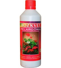 ROZKVET Kvapalné hnojivo na muškáty a balkónové rastliny 500ml