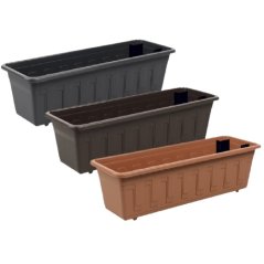 Truhlík samozavlažovací Garden Flor hnedý 60 cm